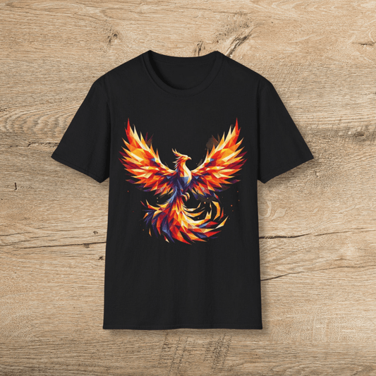 T-Shirt Black / S Geometric Phoenix - Unisex T-Shirt